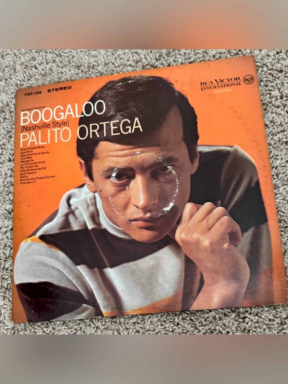 1967 Palito Ortega Boogaloo Vinyl Album - (Nashville Style) RARE